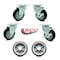 Service Caster Regency 600UBCKIT6 U-Boat Cart Caster and Wheel Replacement Set - USAREG20S414PPUBBLK-TP2-2-TLB-2PPUD820-2 - alternate 3